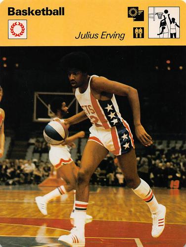 1977-79 Sportscaster Series 3 #03-15 Julius Erving Front