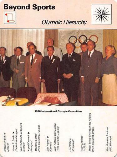 1977-79 Sportscaster Series 6 #06-19 Olympic Hierarchy Front