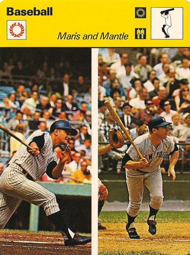 1977-79 Sportscaster Series 7 #07-16 Roger Maris / Mickey Mantle Front