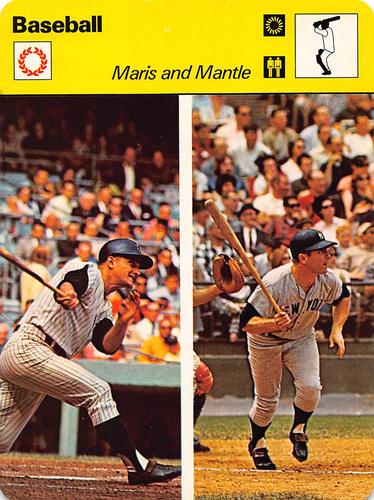 1977-79 Sportscaster Series 7 #07-16 Roger Maris / Mickey Mantle Front