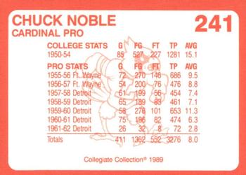 1989-90 Collegiate Collection Louisville Cardinals #241 Chuck Noble Back
