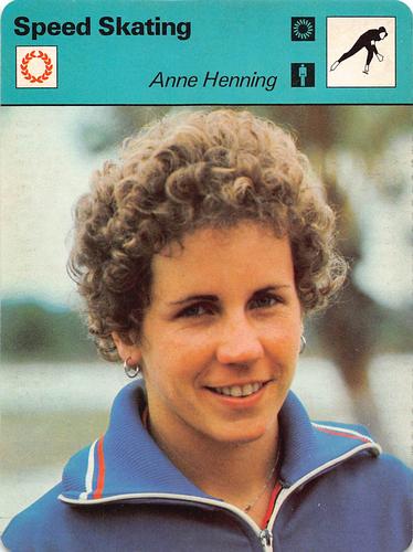1977-79 Sportscaster Series 22 #22-02 Anne Henning Front