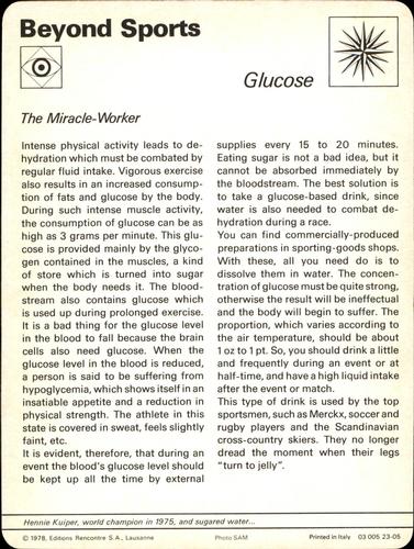 1977-79 Sportscaster Series 23 #23-05 Glucose Back