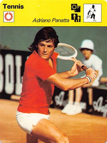 1977-79 Sportscaster Series 28 #28-14 Adriano Panatta Front