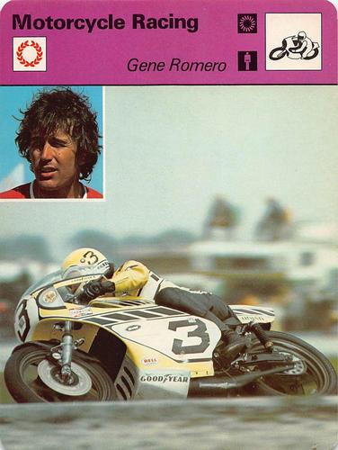 1977-79 Sportscaster Series 33 #33-24 Gene Romero Front