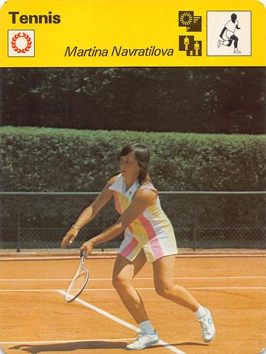 1977-79 Sportscaster Series 34 #34-21 Martina Navratilova Front
