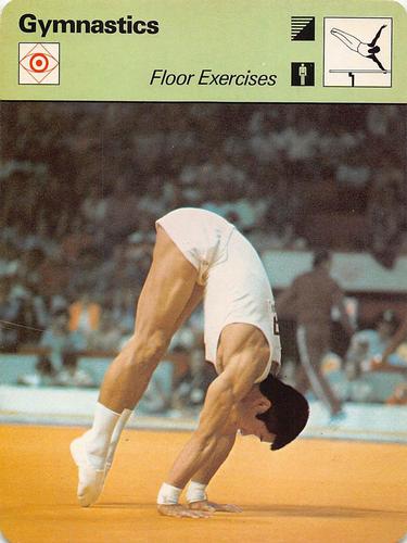 1977-79 Sportscaster Series 34 #34-13 Floor Exercises Front