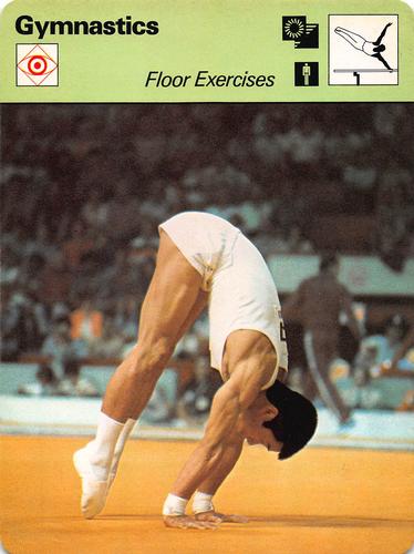 1977-79 Sportscaster Series 34 #34-13 Floor Exercises Front