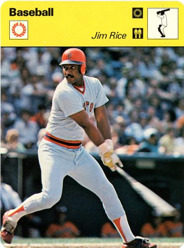 1977-79 Sportscaster Series 38 #38-10 Jim Rice Front