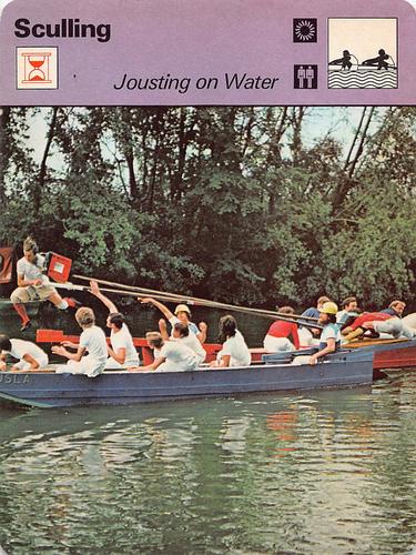 1977-79 Sportscaster Series 39 #39-23 Jousting on Water Front