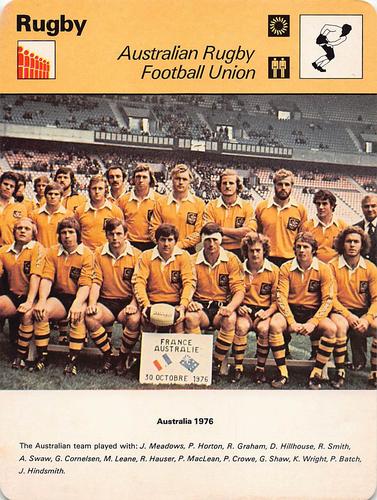 1977-79 Sportscaster Series 43 #43-13 Australian Rugby Football Union Front