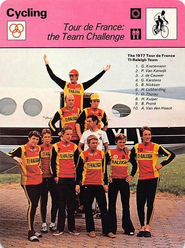 1977-79 Sportscaster Series 43 #43-16 Tour de France: the Team Challenge Front