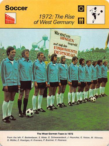 1977-79 Sportscaster Series 49 #49-05 1972: The Rise of West Germany Front