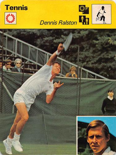 1977-79 Sportscaster Series 59 #59-10 Dennis Ralston Front