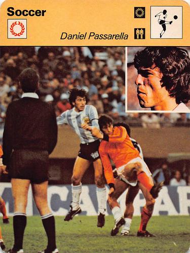 1977-79 Sportscaster Series 60 #60-01 Daniel Passarella Front