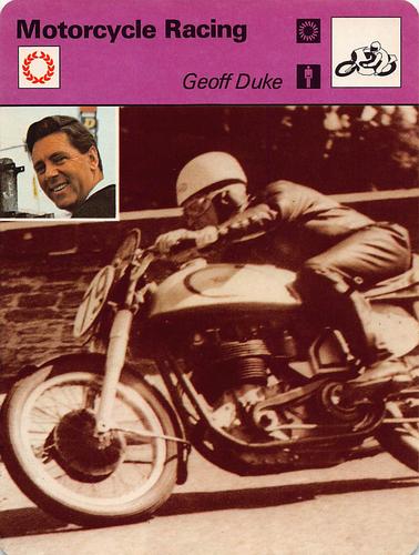1977-79 Sportscaster Series 60 #60-03 Geoff Duke Front