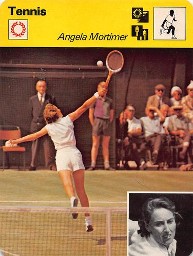 1977-79 Sportscaster Series 61 #61-04 Angela Mortimer Front