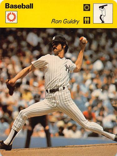 1977-79 Sportscaster Series 61 #61-02 Ron Guidry Front
