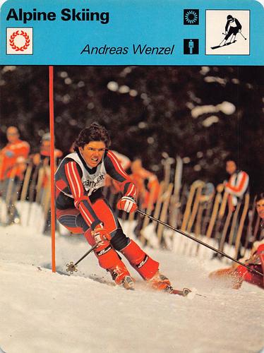 1977-79 Sportscaster Series 65 #65-21 Andreas Wenzel Front