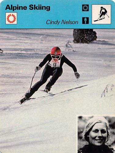 1977-79 Sportscaster Series 75 #75-05 Cindy Nelson Front
