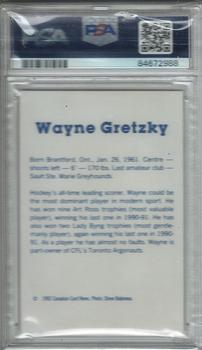 1992-93 Canadian Card News Repli-Cards #4 Wayne Gretzky Back