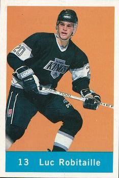 1992-93 Canadian Card News Repli-Cards #13 Luc Robitaille Front