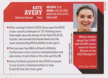2015 Sports Illustrated for Kids #403 Kate Avery Back