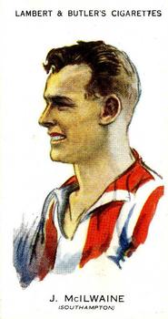 1931 Lambert & Butler Footballers 1930-1 #24 Johnny McIlwaine Front