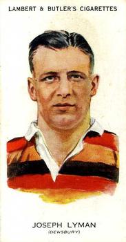 1931 Lambert & Butler Footballers 1930-1 #46 Joseph Lyman Front