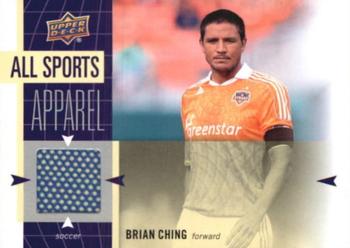 2011 Upper Deck World of Sports - All Sports Apparel #AS-BC Brian Ching Front
