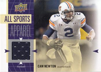 2011 Upper Deck World of Sports - All Sports Apparel #AS-CN Cam Newton Front