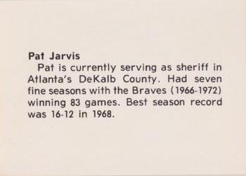 1978 Atlanta Sports Collectors Convention #NNO Pat Jarvis Back