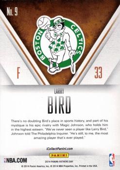2014 Panini Father's Day - Legends #9 Larry Bird Back