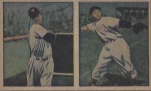 1951 Berk Ross - Berk Ross Panels #1-6 / 1-8 Jerry Coleman / Dom Dimaggio Front