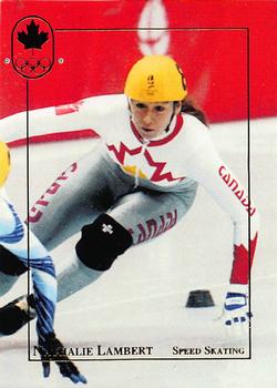1992 BNA Canadian Winter Olympic Medal Winners #5 Nathalie Lambert Front