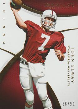 2015 Panini Immaculate Collection Collegiate #59 John Elway Front