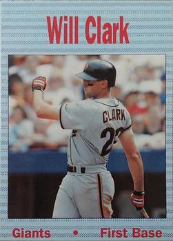 1990 Bay Area Super Star (unlicensed) #NNO Will Clark Front