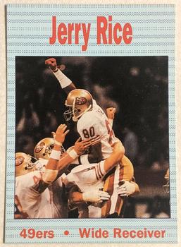 1990 Bay Area Super Star (unlicensed) #NNO Jerry Rice Front