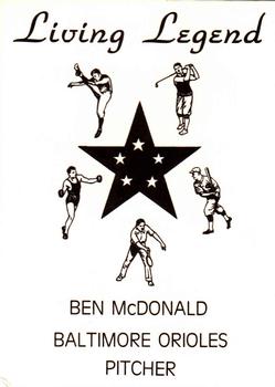 1990 Living Legends Gray (unlicensed) #NNO Ben McDonald Back