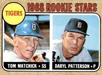1968 Topps Milton Bradley Win-A-Card #113 Tigers 1968 Rookie Stars (Tom Matchick / Daryl Patterson) Front