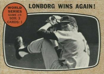 1968 Topps Milton Bradley Win-A-Card #155 World Series Game 5 Front