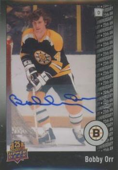2014 Upper Deck 25th Anniversary - Silver Celebration Autographs #4 Bobby Orr Front