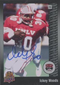 2014 Upper Deck 25th Anniversary - Silver Celebration Autographs #21 Ickey Woods Front