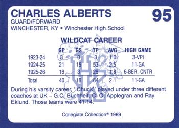 1989-90 Collegiate Collection Kentucky Wildcats #95 Charles Alberts Back