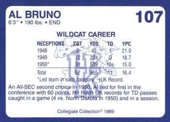 1989-90 Collegiate Collection Kentucky Wildcats #107 Al Bruno Back