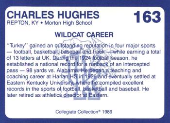1989-90 Collegiate Collection Kentucky Wildcats #163 Charles T. Hughes Back