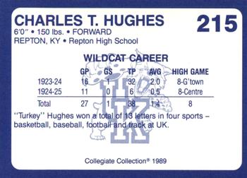 1989-90 Collegiate Collection Kentucky Wildcats #215 Charles T. Hughes Back