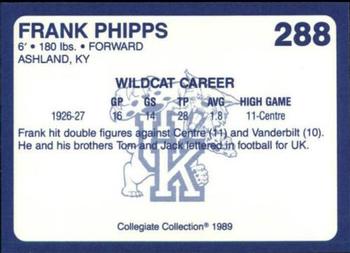 1989-90 Collegiate Collection Kentucky Wildcats #288 Frank Phipps Back