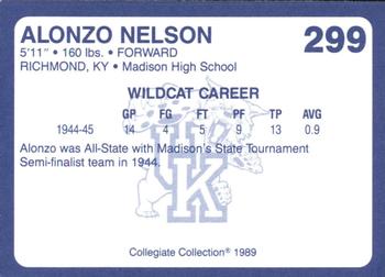 1989-90 Collegiate Collection Kentucky Wildcats #299 Alonzo Nelson Back