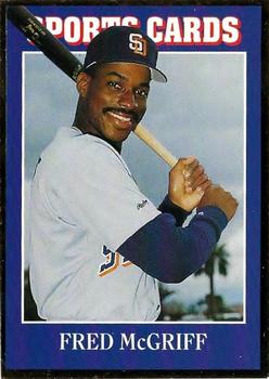 1991 Allan Kaye's Sports Cards News Magazine - Standard-Sized 1992 #54 Fred McGriff Front